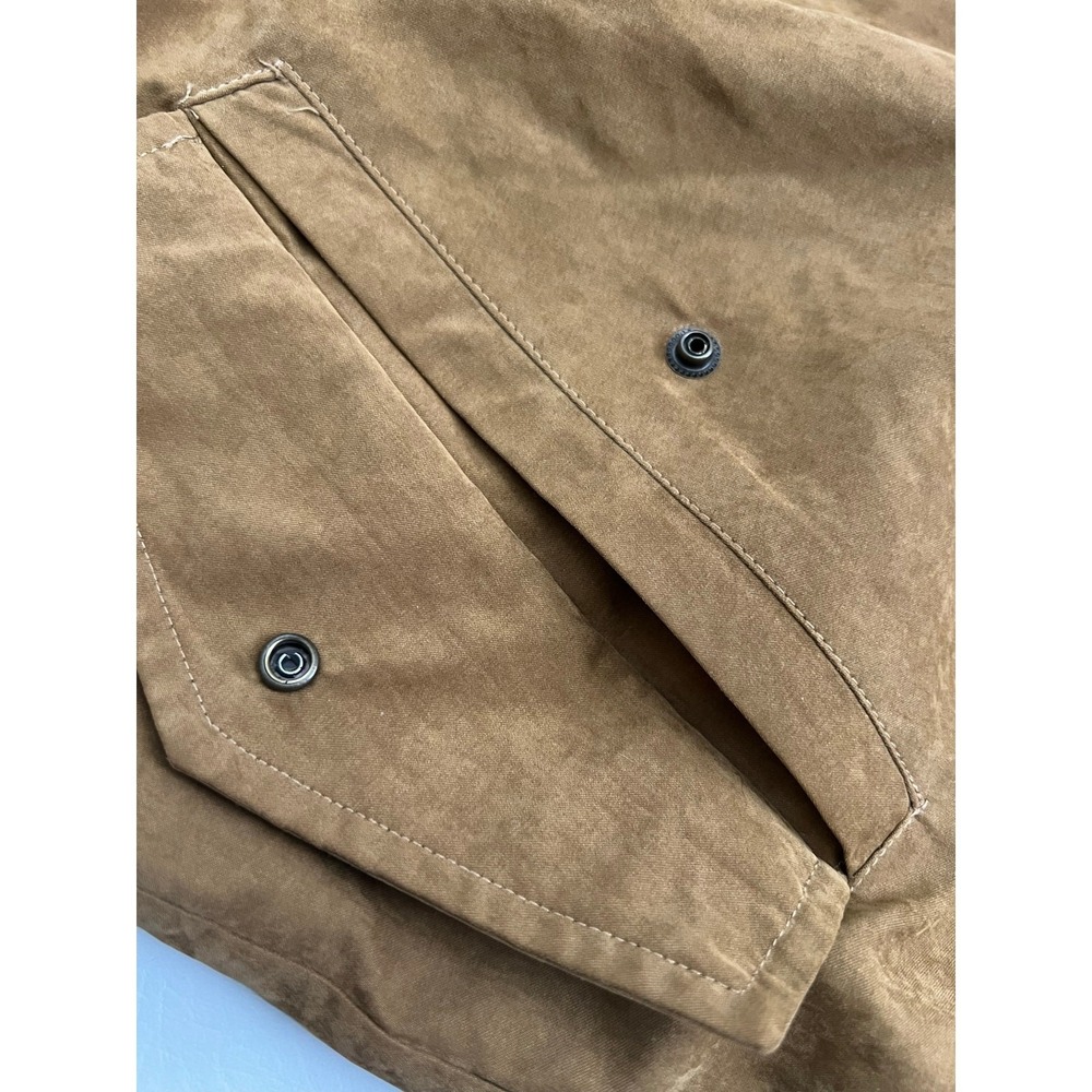 Entro Utility Jacket L Camel Hooded Anorak Drawstring Lightweight Boho Western - Picture 6 of 9